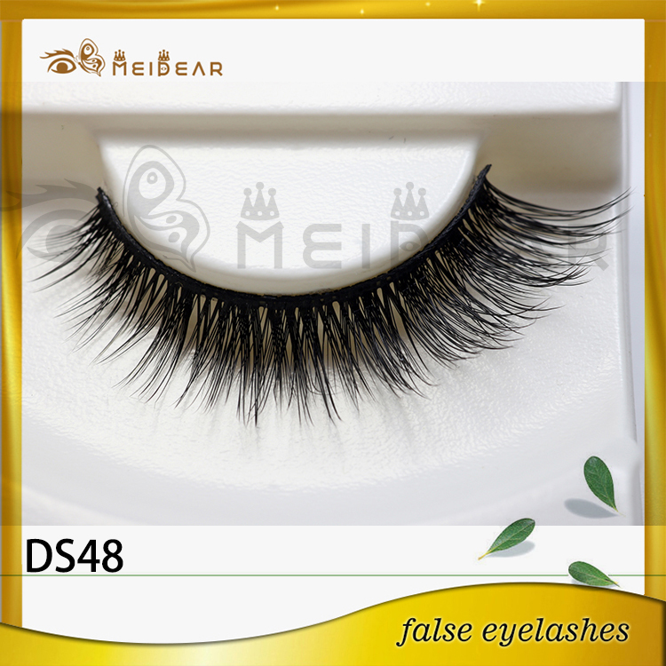 Factory wholesale OEM private label diamond  3D silk eye lashes 